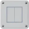 Interruttore INC robusto IP55 schema 3/contatto a pulsante grigio 