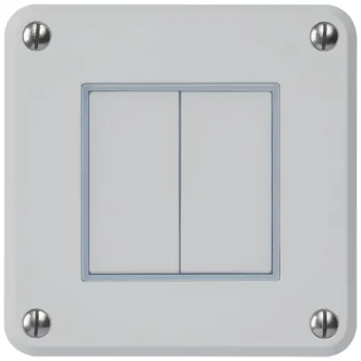 Interrupteur ENC robusto IP55 schéma 3/contact à poussoir gris 