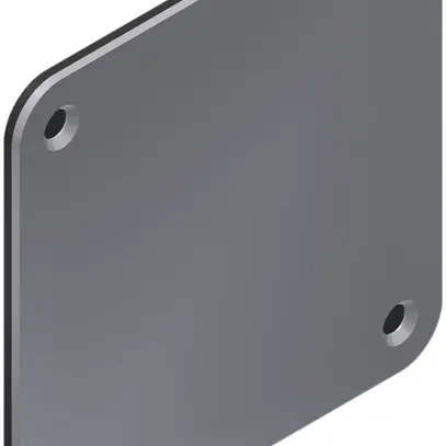 Couvercle étanche Quox 80×80mm acier chromé poncé IP54 