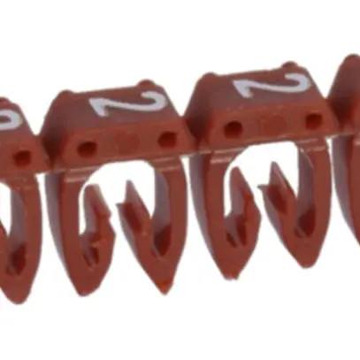 Kennzeichnungsring Legrand CAB 3, für 1.5…2.5mm² Aufdruck: '2', rot 