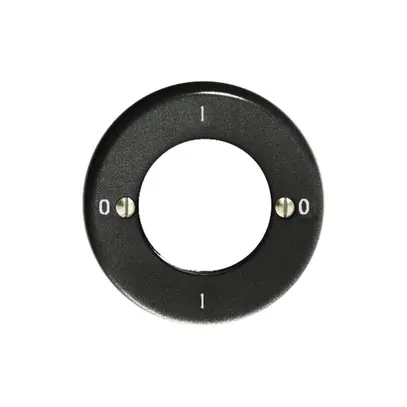 Kit frontal Feller 0-1-0-1 noir pour interrupteur rotatif à clé 