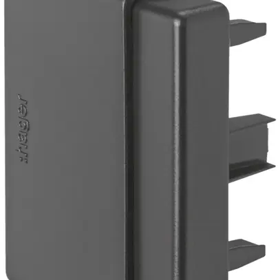 Pezzo finale Hager tehalit.LF regolabile (30/40)×60mm nero IP30 