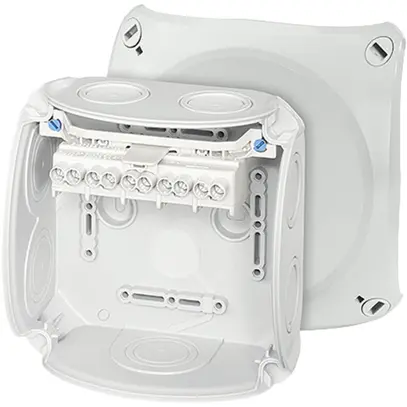 Boîte de dérivation AP Hensel DK 0606 G, 5×6mm², gris 