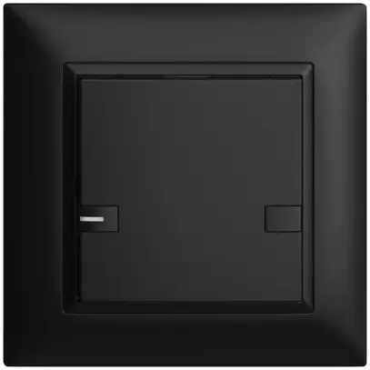 Poussoir ENC KNX 1× EDIZIOdue colore noir RGB avec LED 