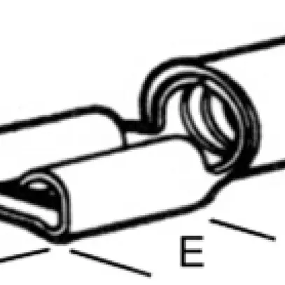 Clips isolé Pidg-Faston 2,5/21 