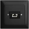Presa di raccordo INC 1×RJ45/u 4P ITplus EDIZIOdue nero 