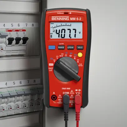 Multimetro digitale Benning MM 6-2 1000VUC 10A 40MΩ Cat IV 600V 