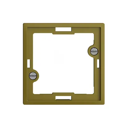 Plaque frontale EDIZIOdue olive pour lampe témoin plate 