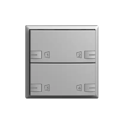 Montageset EDIZIOdue zeptrionAIR F, WLAN, RGB-LED, 2×Taste, 2×Bedienung si 