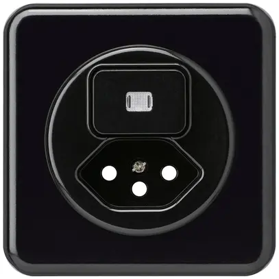 Kit frontal ENC basico 86×86mm noir avec lentille pour combinaison grd.I S3/T13 