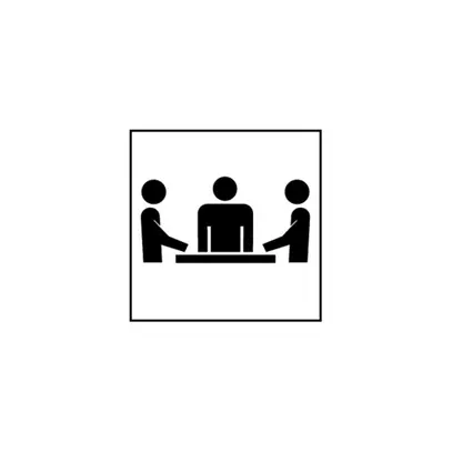 Feuille symbol salle de séance EDIZIOdue noir 42×42 pour lampe LED 