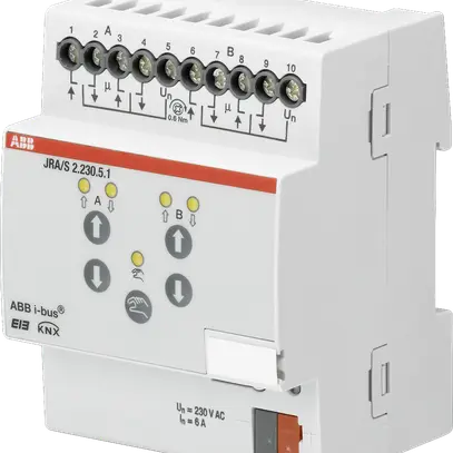 Attuatore di persiana KNX AMD 2-volte 6A 230VAC, manuale 