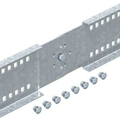 Raccordo articolato Bettermann h=110mm zinc. per canale portac. 