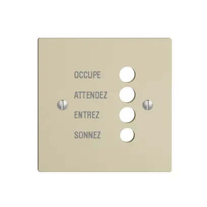 Plaque frontale EDIZIOdue vanille français 