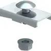 Pièce de fixation Bettermann 40×22mm zingué à chaud par immersion 