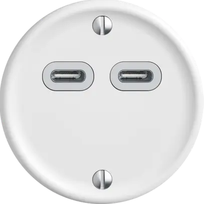 Presa di carica USB STANDARDdue SNAPFIX® 230V AC 18W 2×USB C bi 