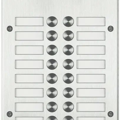 Cadre AP <Inox> pour 2×10 touches pour porte-étiquette, h=40mm aluminium 