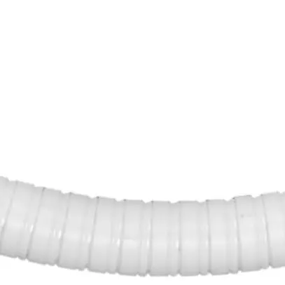 Gomito flessibile PE 90° Ø132/120 bianco r=1900mm SYSTAflex 