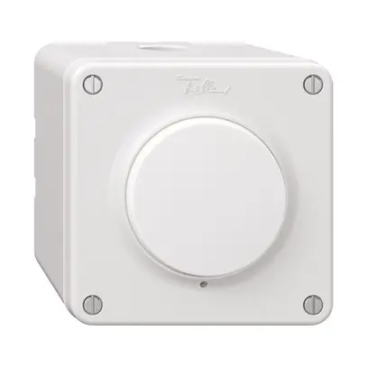 Interruttore a pulsante NAP NEVO, S3/1L, illuminabile, bi, c.membrana bianca 