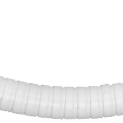 Coude Symalit flexible PE 45° court 72/60 blanc r=730mm SYSTAflex 