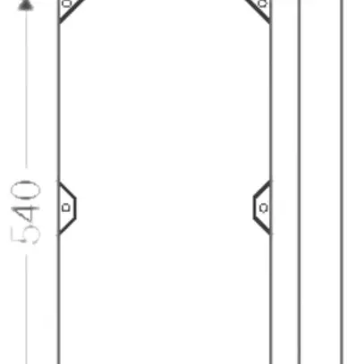 Telaio intermedio Hensel grd.3 270×540×50mm 
