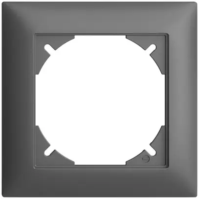 Telaio di copertura EDIZIOdue 1×1 grigio scuro 