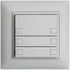 Poussoir ENC KNX 3× EDIZIOdue gris clair RGB sans LED 