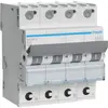 Disgiuntore Hager MCB quickconnect 4P 415V tipo B 16A Icn 6kA 4UM 