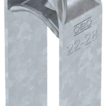 Brida rapida BET 2056 piede a H metallo 22…28mm 3×cavo acciaio Zn-cal-im 