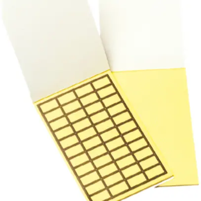 Étiquette Weidmüller TabPack auto-adhésive 19×11mm tissu jaune 