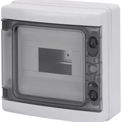 Centralino AP GEWISS 40CDK, 1 fila 8UM, 215×210×100mm, IP65, grigio 