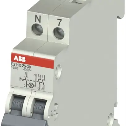Interruttore AMD LED ABB E211, 25A/250V 3L 3Ch, 1UM, "0-I" 