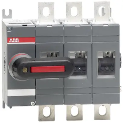 Interrupteur de charge ABB 160A/400V 3L, avec poignée 