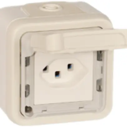 Presa AP PLEXO tipo 23 bianco 16A 250V 