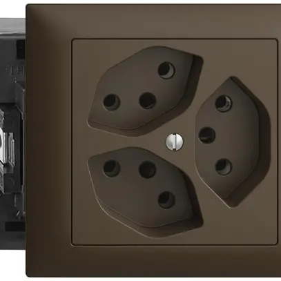 Prise INC EDIZIOdue 3×T13 coffee 49…69mm 