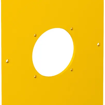 Plaque de recouvrement Bettermann pour 1×prise 38×38mm, 160×105×3mm, PVC, jaune 