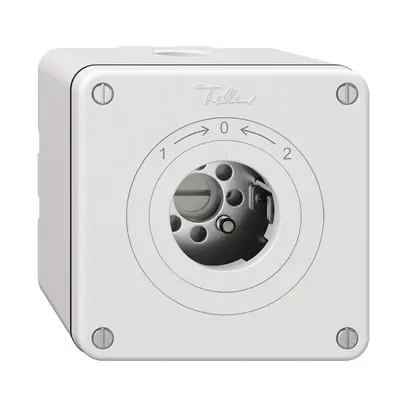 Contact pivotant NAPU NEVO, sans cylindre, KS, 1->0<-2, blanc 