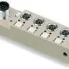 Verteiler Weidmüller SAI-4-S M8 L mit M12-Abgang, 4 Buchsen 3L M8 
