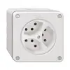 Prise NAPU NEVO, 3×T13, blanc 