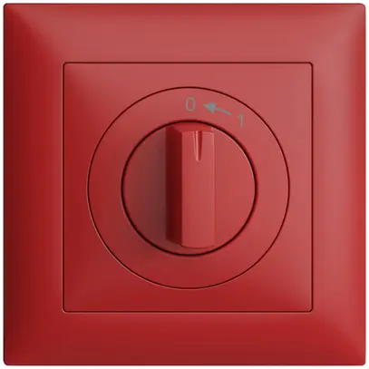 Kit frontale EDIZIOdue 0<-1 berry 88×88mm per pulsante girevole 