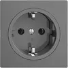 Presa Feller EDIZIOdue Schuko 16A 230V 60×60mm grigio scuro 