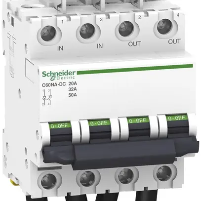 Interrupteur de charge Schneider Electric C60NA-DC 1000VDC 20A 2L 