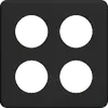 Placca di copertura 2×2 4×43 nero 