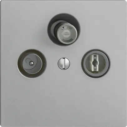 Presa antenna SAT/TV/R DB53 EDIZIOdue silver con SAT-F 