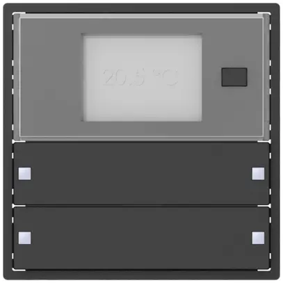 Corona p.termostato amb. SIDUS KNX RTR Design tipo ZE 2/4, antracite 