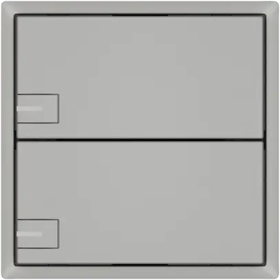 Pulsante KNX RGB EDIZIO.liv SNAPFIX® sensore temp.RGB-LED 2× com.1T grc 