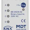 Ingresso binario KNX AMD MDT BE-04230.02 4-can 230VAC 2UM 