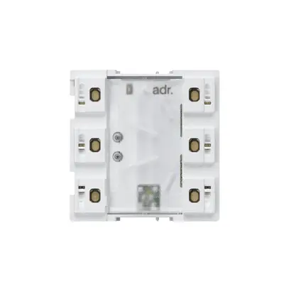Poussoir 6×KNX-BCU Hager avec LED systemlink/easylink 