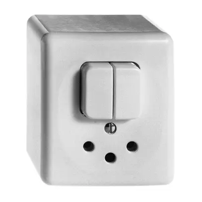 AP-Frontset FH T12 weiss Kappe+Druckknopf 