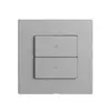 Kit copertura per interruttore tapparelle 1c/2t Edue Wiser silver 